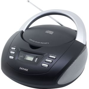 Denver TCU-211 Draagbare CD-speler Boombox Stereo met USB, FM-radio en MP3-ondersteuning