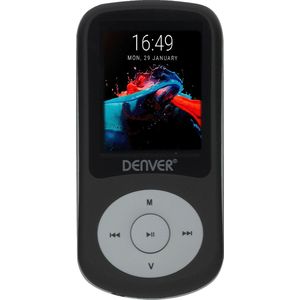 Denver MP3 / MP4 Speler - 4GB - Incl. Oortjes - Uitbreidbaar tot 128GB - Voice Recorder - Dictafoon - MPG4094NR- Zilver