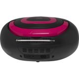 Denver Draagbare Radio CD Speler Kinderen - Bluetooth - Lichteffecten - Boombox - AUX - FM - TCL212BT - Roze