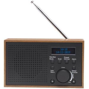 Denver - DAB46 - Wekkerradio - Zwart - DAB+ en FM functie