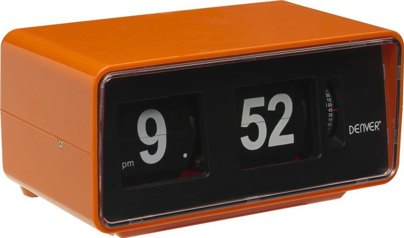 Denver - CR425 - Wekkerradio - Oranje - FM Radio met Alarmfunctie