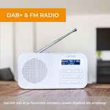 Denver - DAB42 - DAB Radio - Wit - Draagbare Noodradio