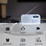 Denver - DAB42 - DAB Radio - Wit - Draagbare Noodradio