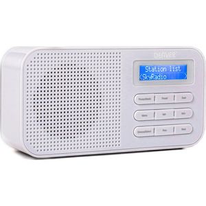 Denver DAB Radio - Noodradio / Noodpakket - Batterijen & Netstroom - Keukenradio - Draagbare Radio - DAB42 - Wit