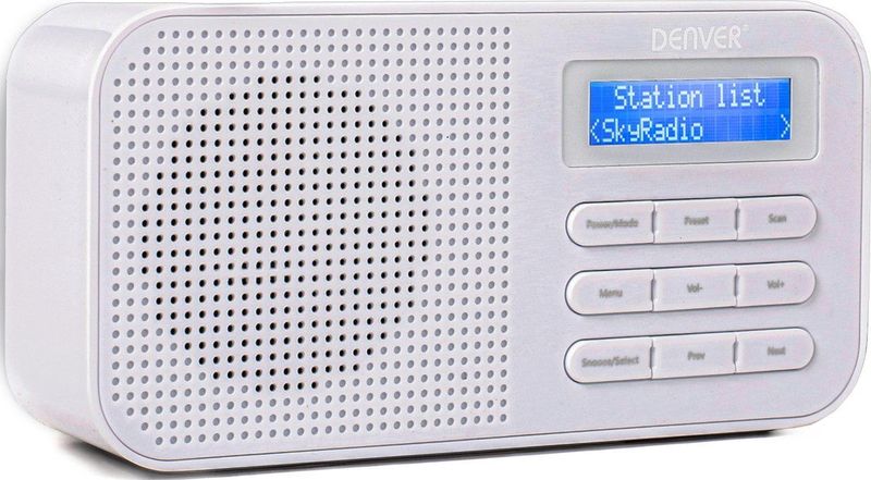 Denver - DAB42 - DAB Radio - Wit - Draagbare Noodradio