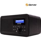 Denver DAB Radio - Retro Radio - FM Radio - Keukenradio - Draagbare radio - Batterijen & Netstroom - DAB30 - Zwart