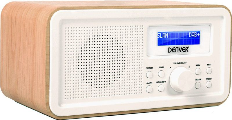 Denver DAB Radio - Retro Radio - Keukenradio - Draagbare Radio - Batterijen & Netstroom - DAB30
