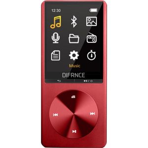 Difrnce MP1820-BT (4 GB), MP3-speler + draagbare audioapparatuur, Rood