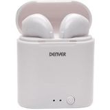 Denver Draadloze Oordopjes met Oplaad Case - Earbuds Wireless - Bluetooth - TWE36 - Wit