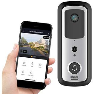 Denver SHV-120 - Deurbel Draadloos - Smart - Werkt met Tuya - Camera - Intercom - Wifi