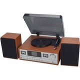 Denver Platenspeler Bluetooth - Incl. Speakers - DAB Radio - CD Speler - Retro - MRD52LW