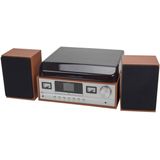 Denver Platenspeler Bluetooth - Incl. Speakers - DAB Radio - CD Speler - Retro - MRD52LW