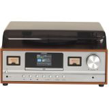 Denver Platenspeler Bluetooth - Incl. Speakers - DAB Radio - CD Speler - Retro - MRD52LW