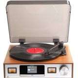 Denver Platenspeler Bluetooth - Incl. Speakers - DAB Radio - CD Speler - Retro - MRD52LW