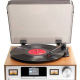 Denver Platenspeler Bluetooth - Incl. Speakers - DAB Radio - CD Speler - Retro - MRD52LW