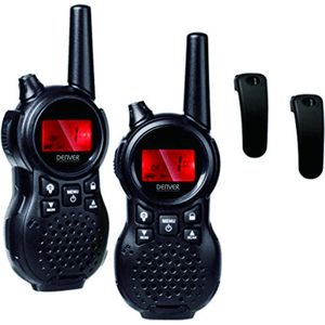 Denver WTA446 Walkie Talkie Voor Kinderen - 5km Bereik - 2 Stuks - 8 Kanalen - Riem Clip