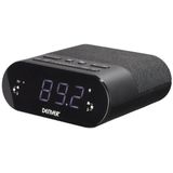 Denver - CRQ107 - Wekkerradio - Zwart - Draadloze Oplader - FM Radio