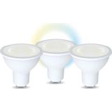Denver - LED GU-10 - Mat Wit - 5W - 3-Pack - Dimbaar