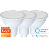 Denver - LED GU-10 - Mat Wit - 5W - 3-Pack - Dimbaar