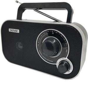 Denver TR-51 FM-radio met analoge tuning zwart