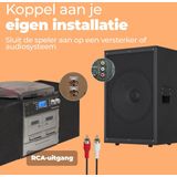 Denver - MRD166 - Retro Platenspeler - Hout - DAB Radio - CD Speler