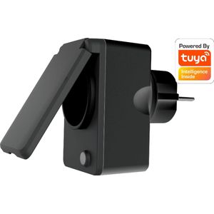 Denver Slimme Stekker - Alleen geschikt voor NL - Tijdschakelaar - Smart plug - Indoor Outdoor - Met app voor iOS en Android - Amazon Alexa - Google Home - TUYA - Waterproof - PLO109
