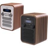 Denver DAB Radio - Retro Radio - Bluetooth - DAB+/ FM Radio - DAB48W