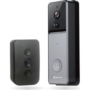 Denver VDB-216 -  Video deurbel - Draadloos - Camera - Smart home - Wifi - TUYA - Grijs