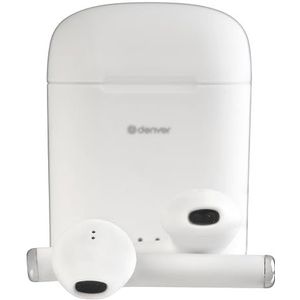 Denver Draadloze Oordopjes met Oplaad Case - Bluetooth 5.0 - Wit