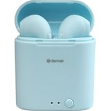 Denver Draadloze Oordopjes met Oplaad Case - Bluetooth 5.0 - Licht Blauw