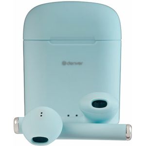 Denver Draadloze Oordopjes met Oplaad Case - Bluetooth 5.0 - Licht Blauw