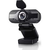 Denver WEC-3110 - Webcam - monitor clip - 90° kijkhoek  - 1920 x 1080 Pixels - USB - Zwart