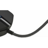 Denver GMO-402 Gaming-muis USB Optisch Zwart 7 toetsen 1000 DPI, 1600 DPI, 3200 DPI, 6400 DPI Beleu