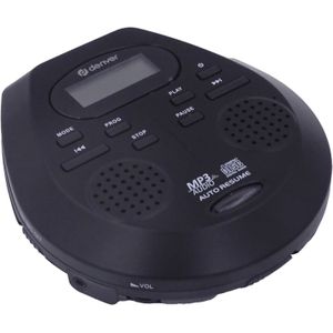 Denver Discman - Draagbare CD & MP3 speler - Anti shock - Ingebouwde speakers - Inclusief Oordopjes - CD, CD-R, CD-RW, MP3 - DMP395