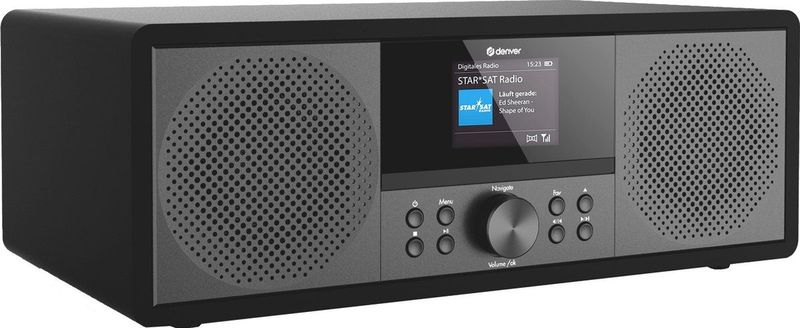 Denver Internet Radio - DAB Radio - FM Radio - CD Speler - Bluetooth - 200W - AUX/USB - MIR270 - Zwart