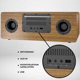 Denver Internet Radio - DAB Radio - FM Radio - CD Speler - Bluetooth - 200W - AUX/USB - MIR270 - Hout