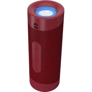 Denver BTV-208 - Bluetooth speaker - portable - LED licht - USB input - SD kaart input - Handsfree functie - Rood