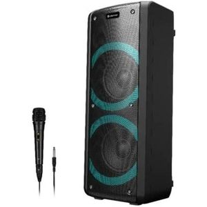 Denver - BPS352 - Bluetooth Speaker - Partybox - Discolichten - Inclusief Microfoon
