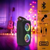 Denver - BTV230 - Bluetooth Speaker - Zwart - Draadloos - Lichteffecten