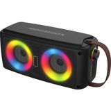 Denver Bluetooth Speaker Draadloos - Lichteffecten - Muziek Box - AUX - TWS Pairing - BTV230 - Zwart