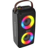 Denver Bluetooth Speaker Draadloos - Lichteffecten - Muziek Box - AUX - TWS Pairing - BTV230 - Zwart