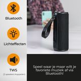 Denver - BTV213 - Bluetooth Speaker - Zwart - Draadloos met Lichteffecten