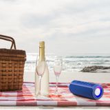 Denver Bluetooth Speaker Draadloos - Lichteffecten - Muziek Box - TWS Pairing - BTV213 - Blauw