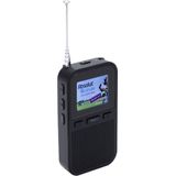 Denver DAB Radio - Noodradio / Noodpakket - Oplaadbaar (accu) - Draagbare radio - 60 voorkeuzezenders - Reiswekker - DAH126 - Zwart