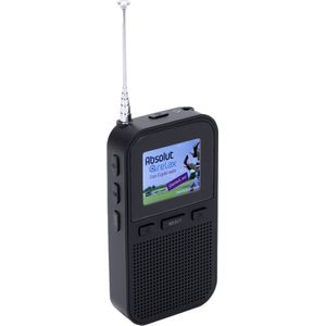 Denver DAB Radio - Noodradio / Noodpakket - Oplaadbaar (accu) - Draagbare radio - 60 voorkeuzezenders - Reiswekker - DAH126 - Zwart