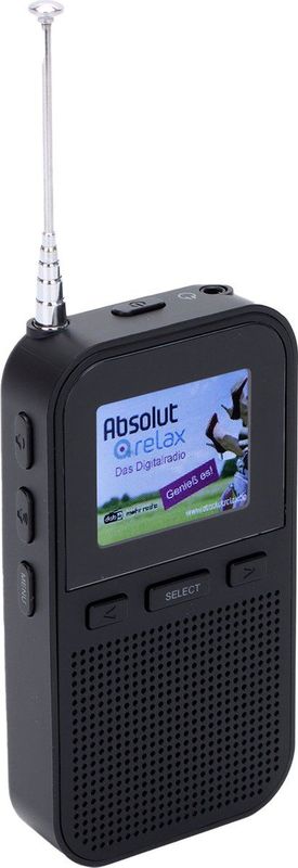 Denver DAB Radio - Noodradio / Noodpakket - Oplaadbaar (accu) - Draagbare radio - 60 voorkeuzezenders - Reiswekker - DAH126 - Zwart