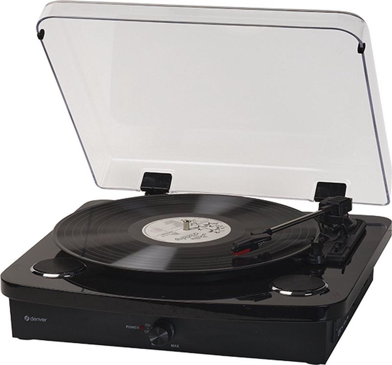 Denver Platenspeler Dual Bluetooth - Ingebouwde Speakers - USB - Retro - VPL230B