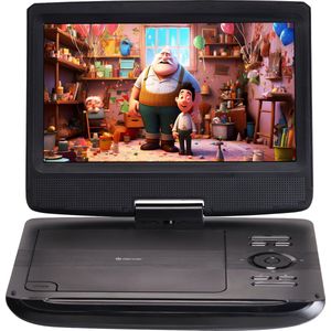 Denver Draagbare DVD Speler Auto - 10 inch - Incl. Hoofdsteunhouder - USB - Draaibaar Scherm - MT1097