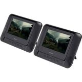 Denver Draagbare DVD Speler Auto - 7 inch - 2 schermen - Incl. Bevestigingsriemen - USB - MTW793