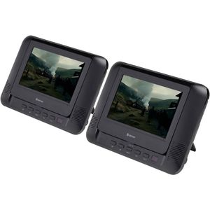 Denver Draagbare DVD Speler Auto - 7 inch - 2 schermen - Incl. Bevestigingsriemen - USB - MTW793